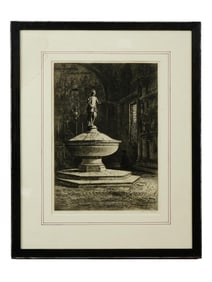 AXEL HERMAN HAIG BAPTISTERY ST MARKS VENICE ENGRAVING