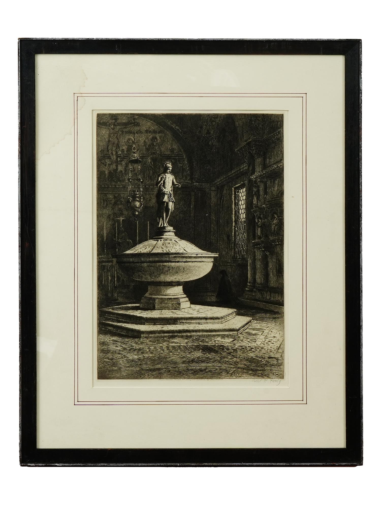 AXEL HERMAN HAIG BAPTISTERY ST MARKS VENICE ENGRAVING (1 of 7)