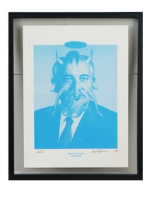 DOUBLE SIDED GORBACHEV SILKSCREEN BY LEONID PURYGIN