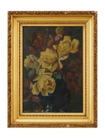 STILL LIFE OIL PAINTING SIGNED ESTELLA EASTMAN