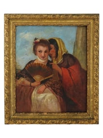 ANTIQUE EUROPEAN OIL PAINTING ATTR TO ROBERT KEMM