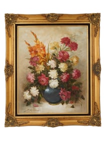 FRENCH OIL STILL LIFE PAINTING BY NICOLE PARISINI