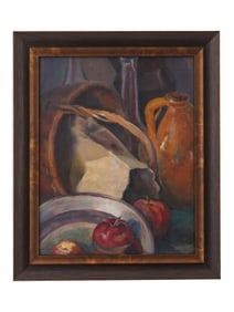 ATTR TO EMIL CARLSEN AMERICAN STILL LIFE OIL PAINTING