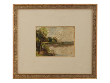 ATTR TO NICOLAE GRIGORESCU ROMANIAN OIL PAINTING