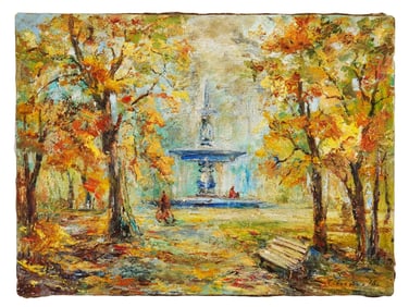 RUSSIAN SOVIET ERA OIL PAINTING BY SERGEI SHISHKO