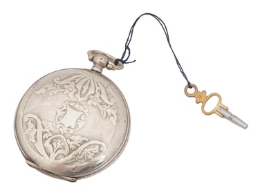ANTIQUE SAKALAROFF OTTOMAN SILVER POCKET WATCH