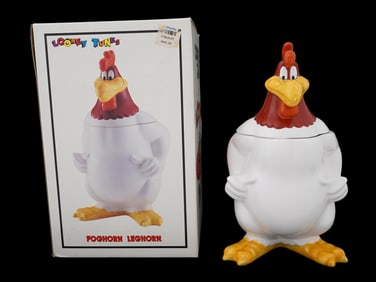 AMERICAN CARTOON LOONEY TUNES CERAMIC COOKIE JAR IOB