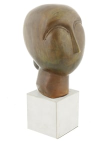 AFTER CONSTANTINE BRANCUSI ABSTRACT BRONZE SCULPTURE