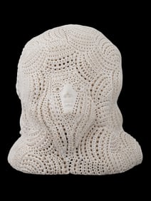 ALEXANDER NEY MODERNIST LARGE WOMAN HEAD SCULPTURE