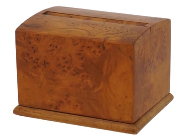 RUSSIAN SOVIET ERA BIRCH WOOD CIGARETTE BOX DISPENSER