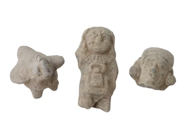ANCIENT PRE COLUMBIAN TAINO TERRACOTTA FRAGMENTS
