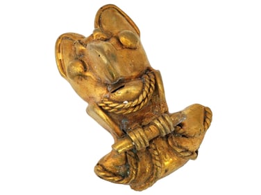 PRE COLUMBIAN TAIRONA TUMBAGA STYLE OWL FIGURINE