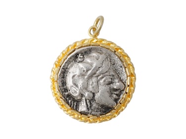 400 BC ANCIENT SILVER TETRADRACHM COIN WITH ATHENA