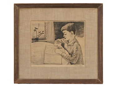 SIGNED GERMAN ETCHING BY CONRAD FELIXMULLER 1926