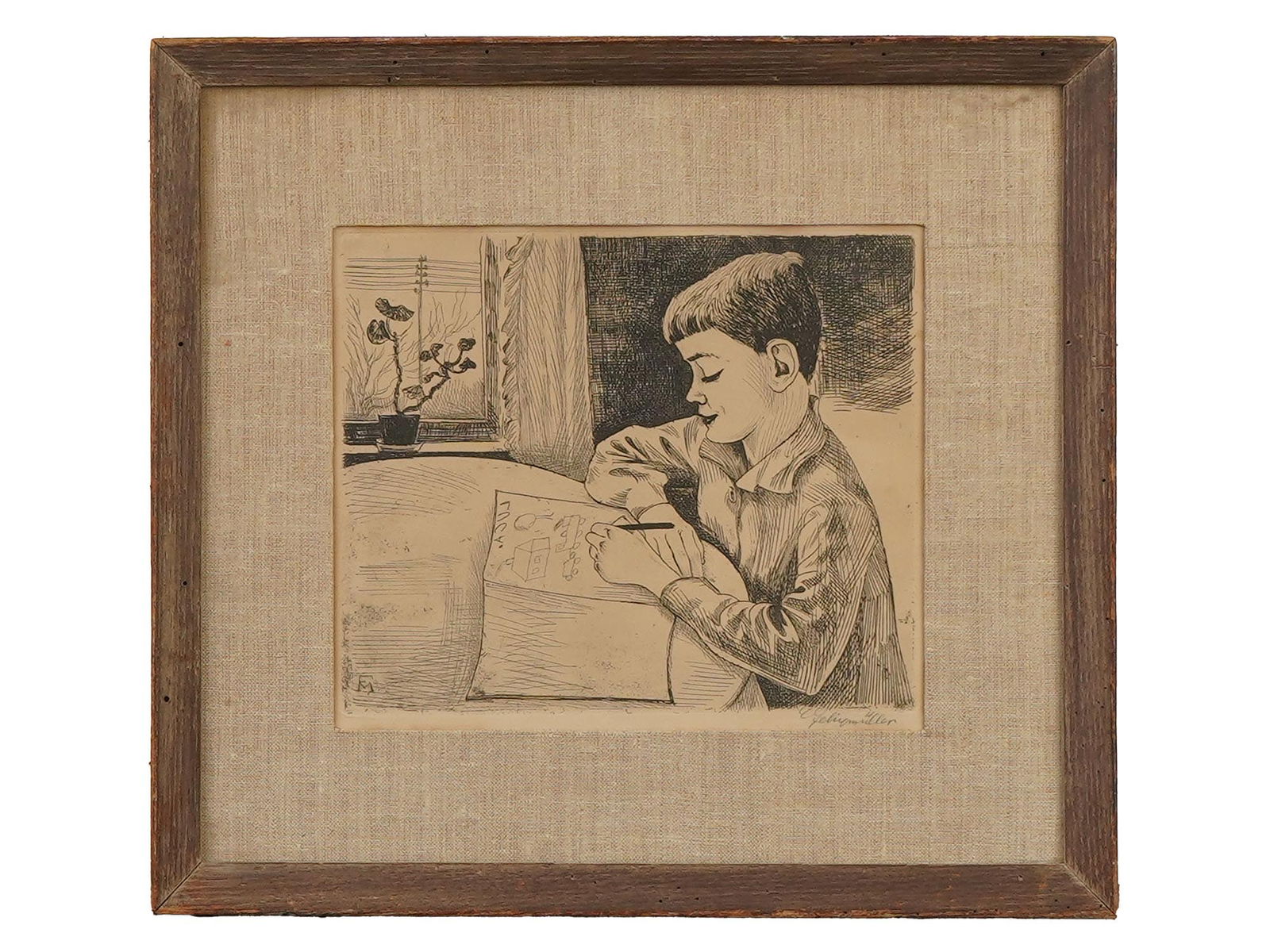 SIGNED GERMAN ETCHING BY CONRAD FELIXMULLER 1926 (1 of 5)