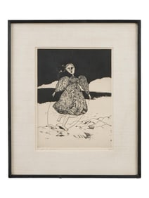 ISRAELI AMERICAN ETCHING BY BENJAMIN LEVY