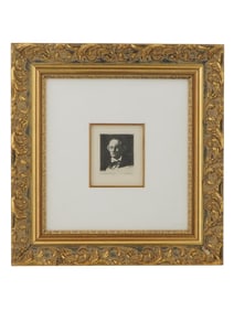 PORTRAIT OF BAUDELAIRE ETCHING AFTER EDOUARD MANET