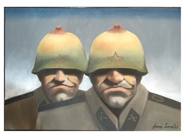 OIL ON CANVAS PAINTING BY LEONID PETROVICH SOKOV 1989