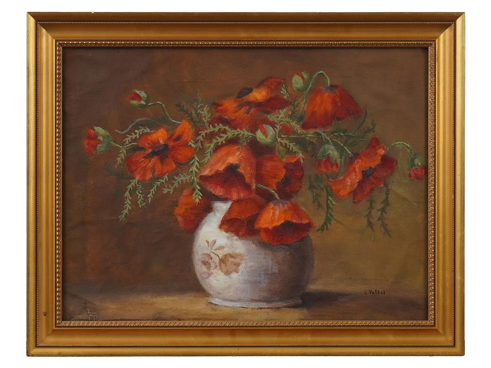 FRENCH PAINTING ATTR TO LOUIS VALTAT FLORAL STILL LIFE (1 of 5)