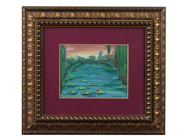 AFTER CLAUDE MONET IMPRESSIONIST LANDSCAPE PAINTING