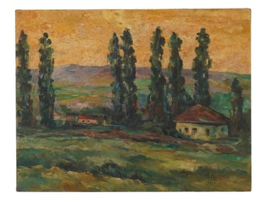 ALEXANDER KUPRIN RUSSIAN LANDSCAPE OIL PAINTING