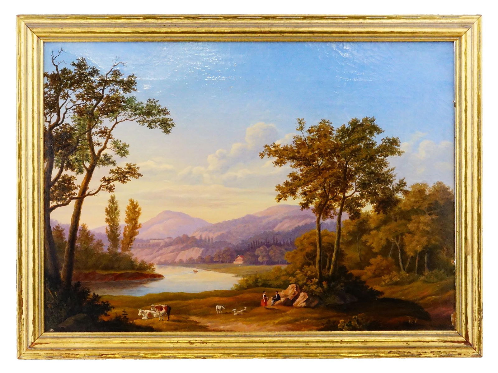 VICTOR DE GRAILLY FRENCH LANDSCAPE OIL PAINTING 1840 (1 of 7)