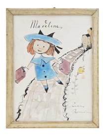 AMERICAN MIXED MEDIA PAINTING SIGNED LUDVIG BEMELMANS
