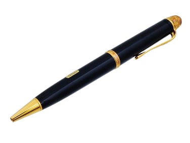 VINTAGE GERMAN MONTBLANC SILVER BALLPOINT PEN