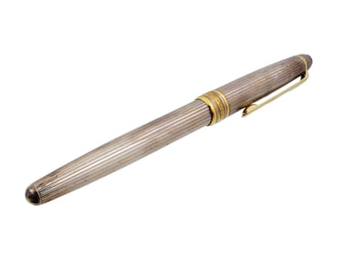 MONTBLANC MEISTERSTUCK STERLING SILVER BALLPOINT PEN