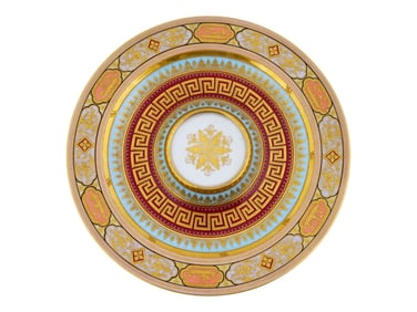 ANTIQUE 19TH C ROYAL VIENNA PORCELAIN CHARGER