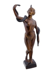 ANTIQUE ART DECO BRONZE SCULPTURE BY FELIX FESLER