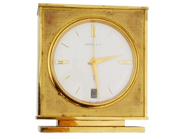 VINTAGE MID 20TH C ART DECO TABLE CLOCK BY TIFFANY CO