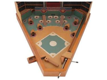 VINTAGE BASEBALL PINBALL TABLETOP GAME