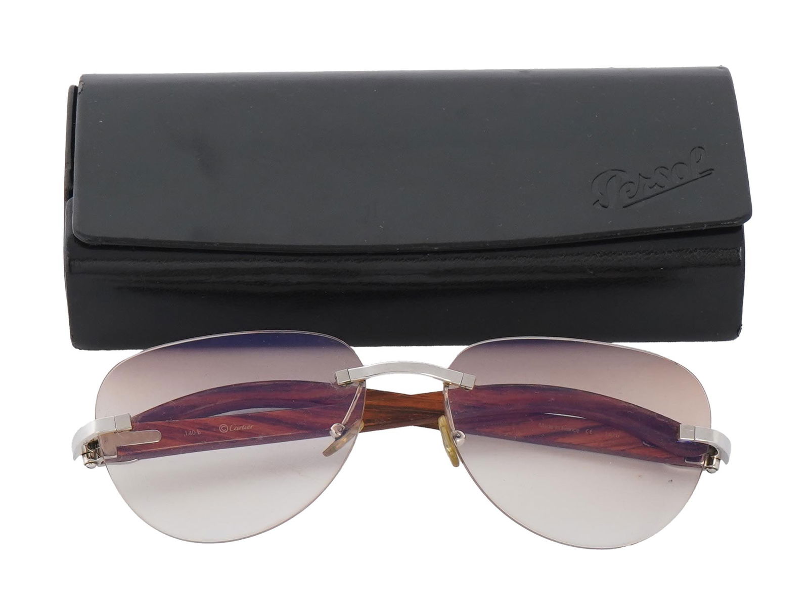 CARTIER UNISEX AVIATOR GLASSES WITH CASE (1 of 11)