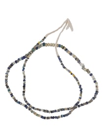 ANCIENT ROMAN GLASS BEAD NECKLACE 100 TO 300 AD