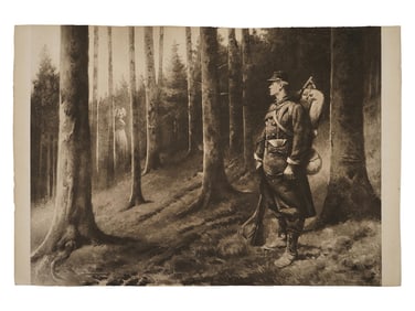 VINTAGE FRENCH LITHOGRAPH BY PIERRE PETIT GERARD