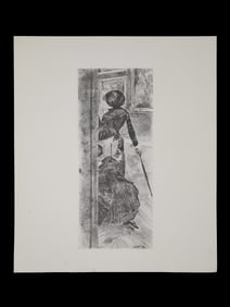 EDGAR DEGAS FRENCH IMPRESSIONIST ETCHING MARY CASSATT
