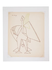 AVANT GARDE RUSSIAN POCHOIR BY MIKHAIL LARIONOV