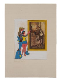 RUSSIAN SOVIET SATIRICAL COLLAGE POSTER BY LEV SAMOILOV