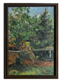 AFTER PYOTR KONCHALOVSKY RUSSIAN LANDSCAPE PAINTING