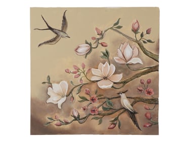 MODERN PAINTING BY RONY ELEGANCE BIRDS AND FLOWERS