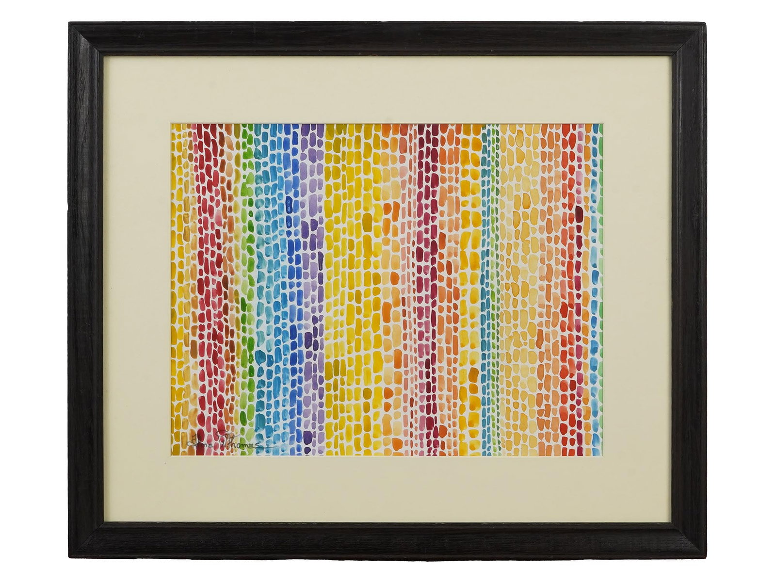 AMERICAN ABSTRACT PAINTING SIGNED ALMA THOMAS (1 of 4)
