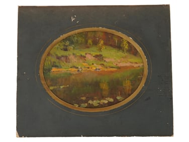 RUSSIAN LANDSCAPE PAINTING SIGNED VASSILI POLENOV