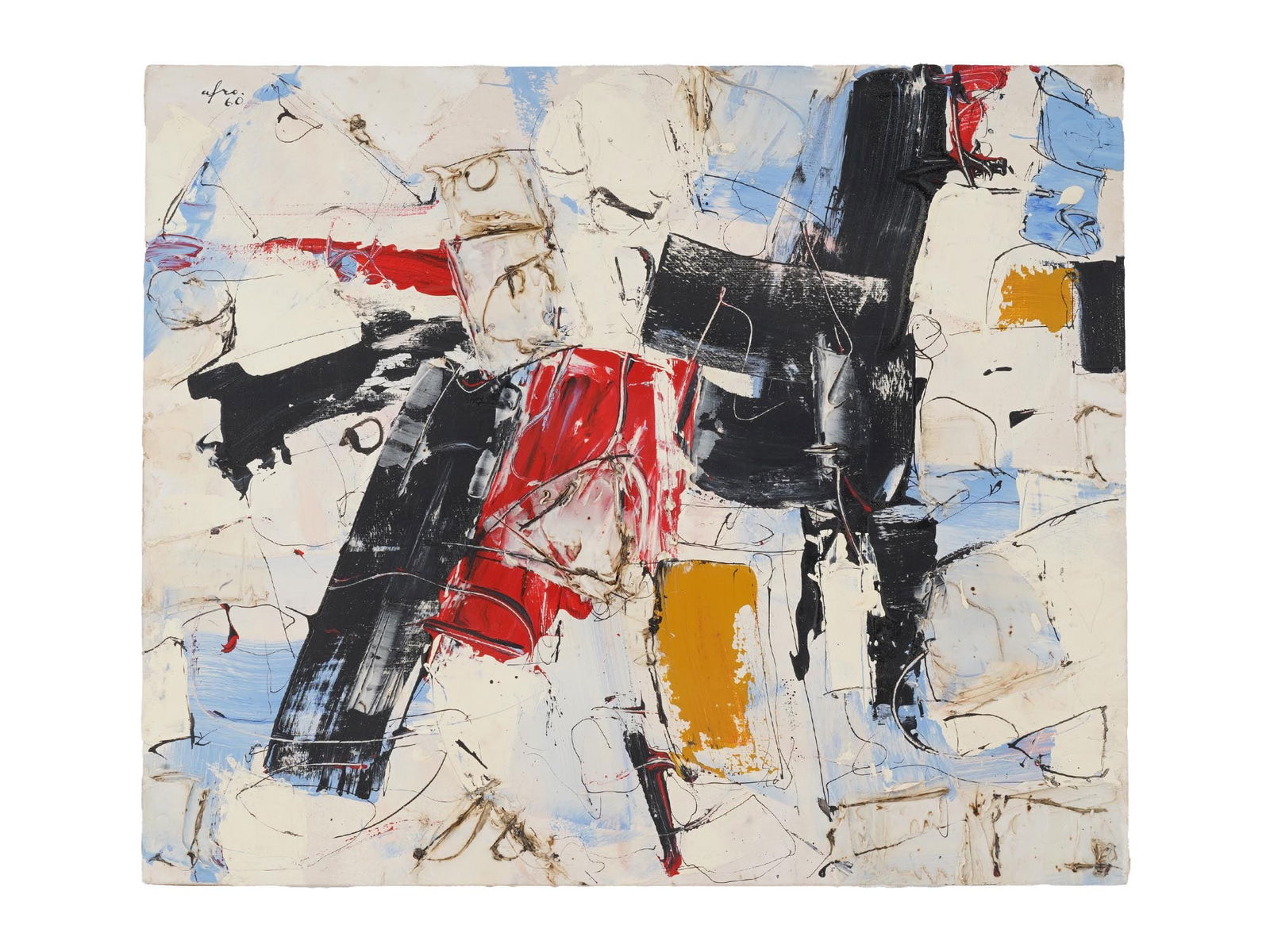 AFRO BASALDELLA ITALIAN ABSTRACT OIL PAINTING (1 of 7)