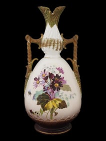 ANTIQUE AUSTRIAN ERNST WAHLISS ART NOUVEAU PAINTED VASE