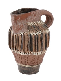 VINTAGE HANDCRAFTED STUDIO DECORATIVE POTTERY JUG