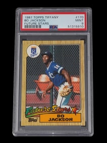 1987 TOPPS TIFFANY BO JACKSON FUTURE STARS PSA 9
