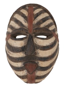 WEST AFRICAN BURKINA FASO BOBO PEOPLE WOOD MASK