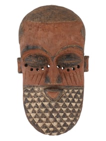 CENTRAL AFRICAN CONGO KUBA PEOPLE CEREMONIAL MASK