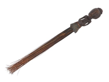 CENTRAL AFRICAN HEMBA FLY WHISK FROM CONGO